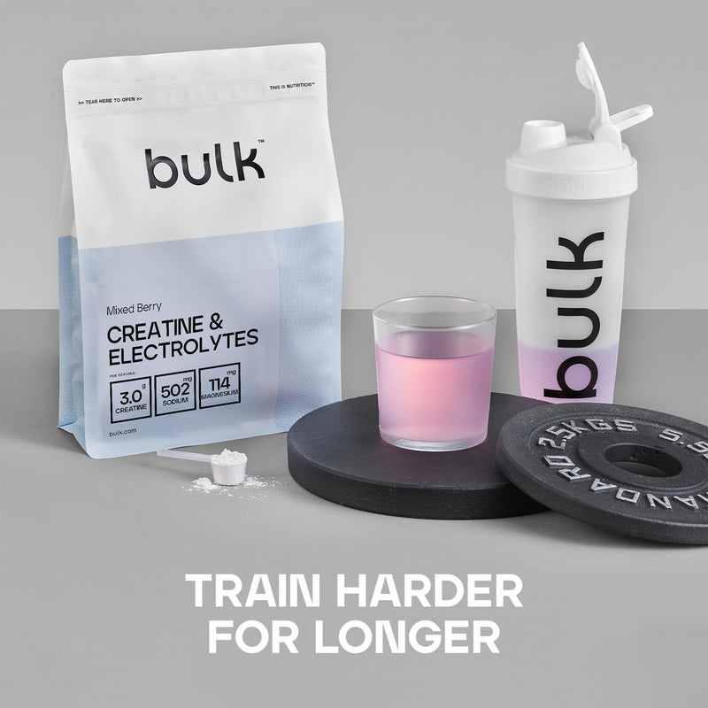 Bulk Creatine & Electrolyte Powder | 300g | Mixed Berry | 3g Creatine | Essential Electrolytes & Vitamins | Boosts Energy, Hydration & Performance | Ideal for HIIT, Gym & Training Sessions
