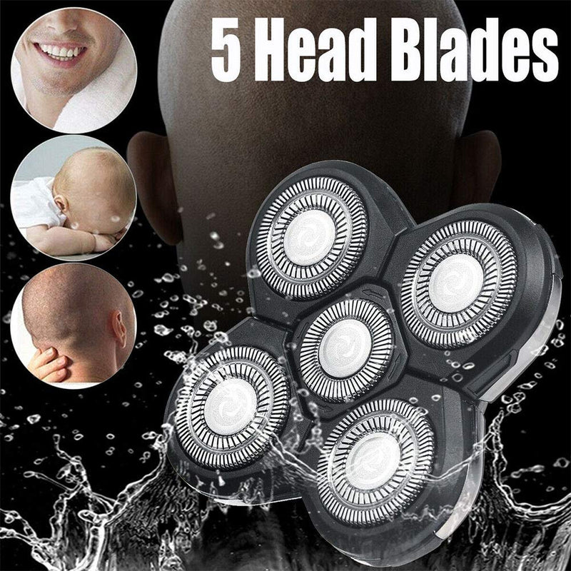 5 Head Shaver Heads, 2PCS Shaver Blade Heads Shaver Replacement for Electric Razor Shaving Bald Tool, Head and Face Electric Razor Shaver Head, Not Fit for Remington Razors and Skull Rotary Razors