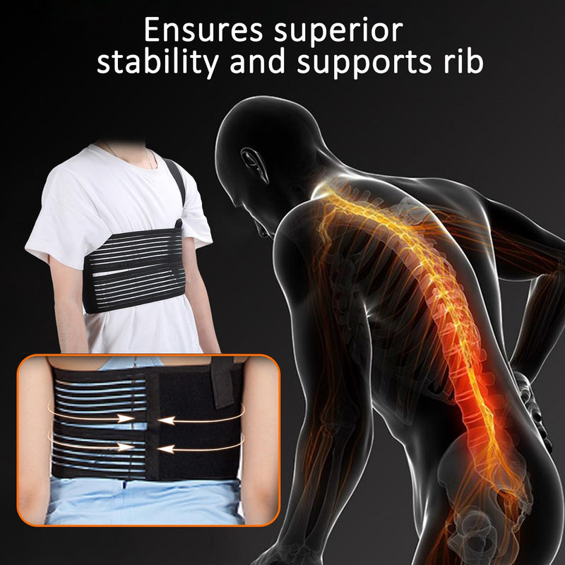 [Australia] - Watris Veiyi Broken Rib Bandage, Elastic Rib Belt, Breathable Rib Chest Bandage, Adjustable Chest Wrap Belts 