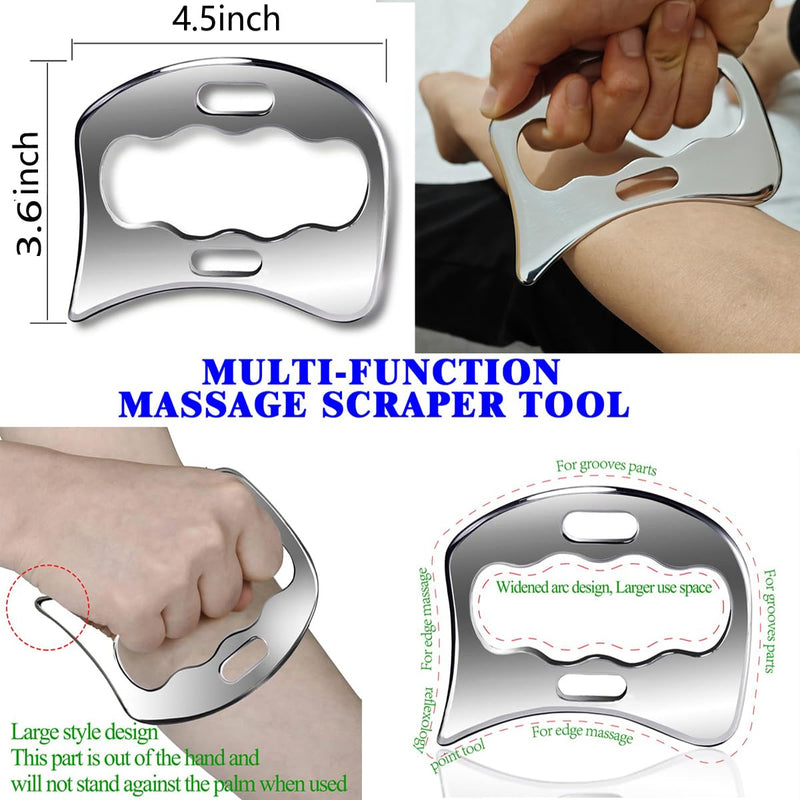 [Australia] - Rovulove 3 in 1 Professional Muscle Scraper Tool Set,IASTM Physical Therapy Massage Tools with Storage Case,Muscle Scraping Tool Robulove-3set 5 