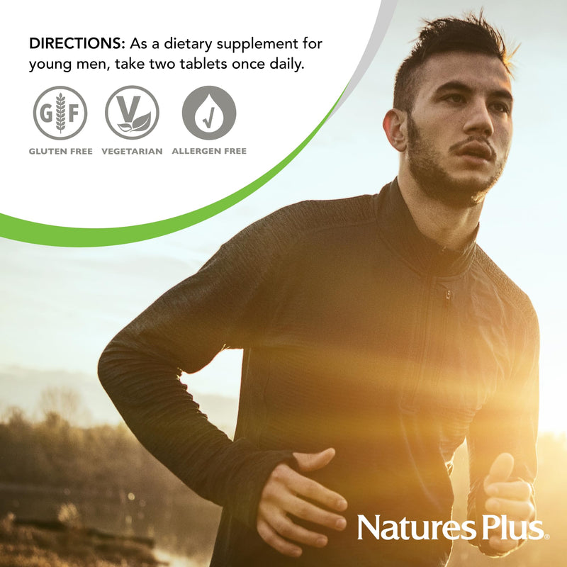 NaturesPlus Power Teen for Him - 60 Chewable Tablets, Wild Berry - High-Potency Teenage Multivitamin - Sugar Free, Vegetarian, Gluten Free - 30 Servings 60 Count (Pack of 1)