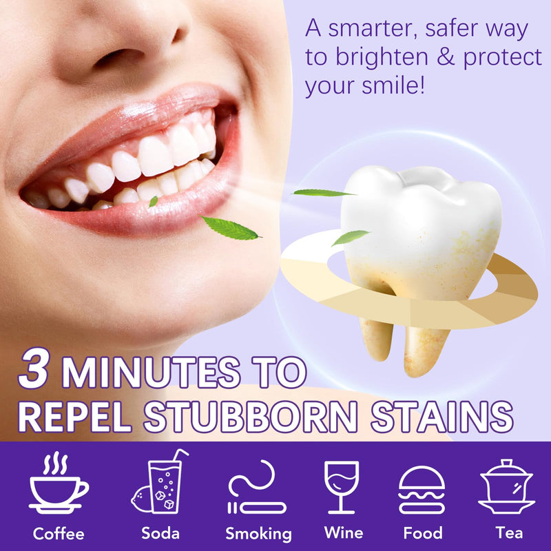 [Australia] - Teeth Whitening Powder, Removes Stains, Teeth Whitening, Toothpaste Whitening Powder for Coffee, Tea, Food, Wine, Keeps Breath Fresh, Promotes Oral Health,No Sensitivity, 35g 
