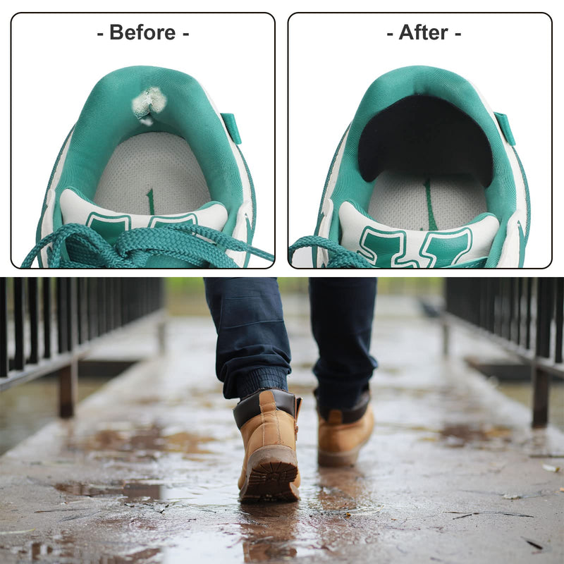 [Australia] - 14 Pairs of Shoes Heel Repair, 3 Colors Leather Sneaker Repair Patch, Self-Adhesive Heel Protection Heel Pad Repair for Most Shoes Sitting Leather Goods (Small and Large) 