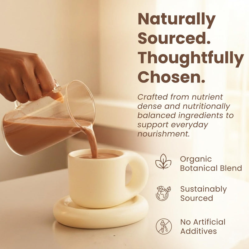 Mix & Glow Super Powder | 16 Advanced Superfoods, Prebiotic Herbs, Greens and Adaptogens Including Turmeric, MCT Oil & Cacao | Vegan & Gluten Free | 30 Servings | Chocolate Indulgence