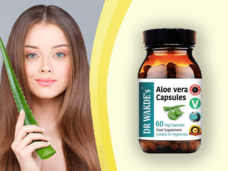 DR WAKDE'S Aloe Vera Capsules, 60 Veg Caps, Plant-Based Supplement, Made in UK, Vegan, All Natural, Same Day Dispatch