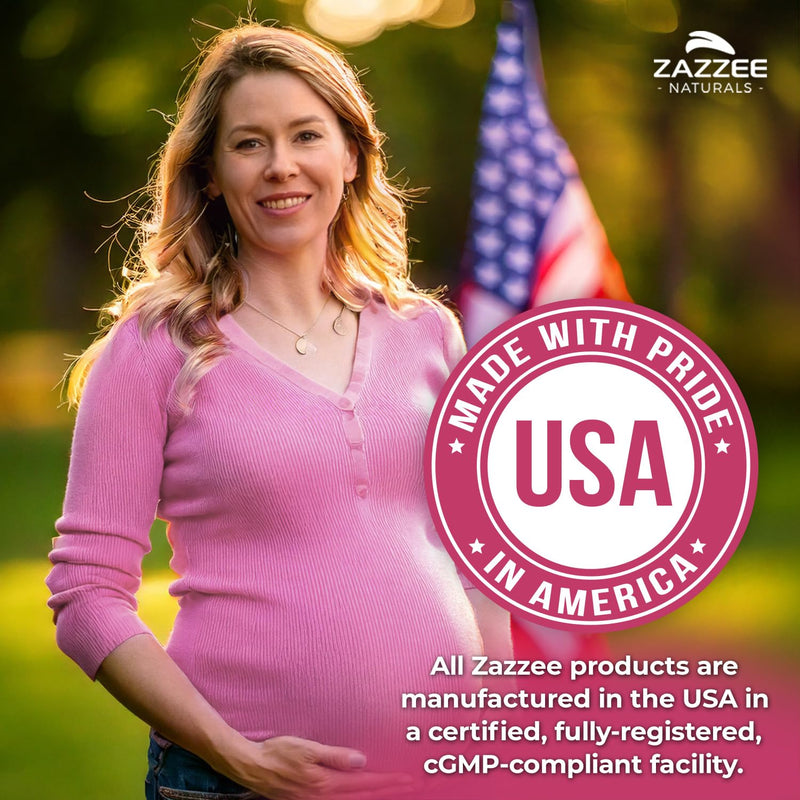 Zazzee Myo & D-Chiro Inositol Ideal 40:1 Ratio with Vitamin D3 & Folate | 120 Vegan Capsules, Hormonal Balance & Cycle Support for Women, Women’s Health Supplement, Non-GMO, Made in the USA 120 Count (Pack of 1)