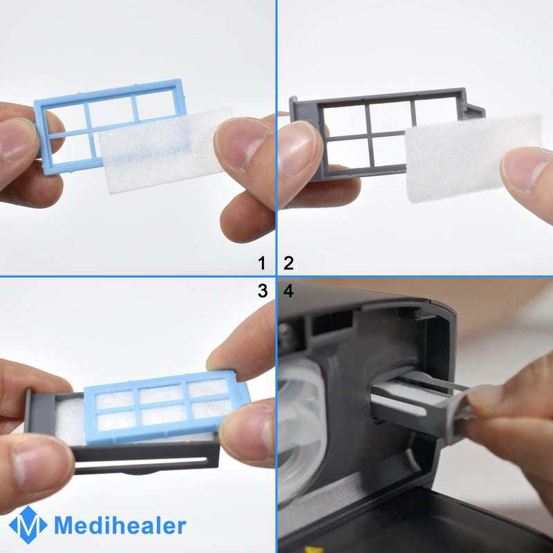 [Australia] - 52PCS CPAP Filters for Dreamstation 2- Replacement Filters Compatible with Dreamstation 2: Includes 4 Preassembled Filters+ 22 Pollen Filters+ 22 Ultra-Fine Filters,Reusable Supplies by Medihealer. 