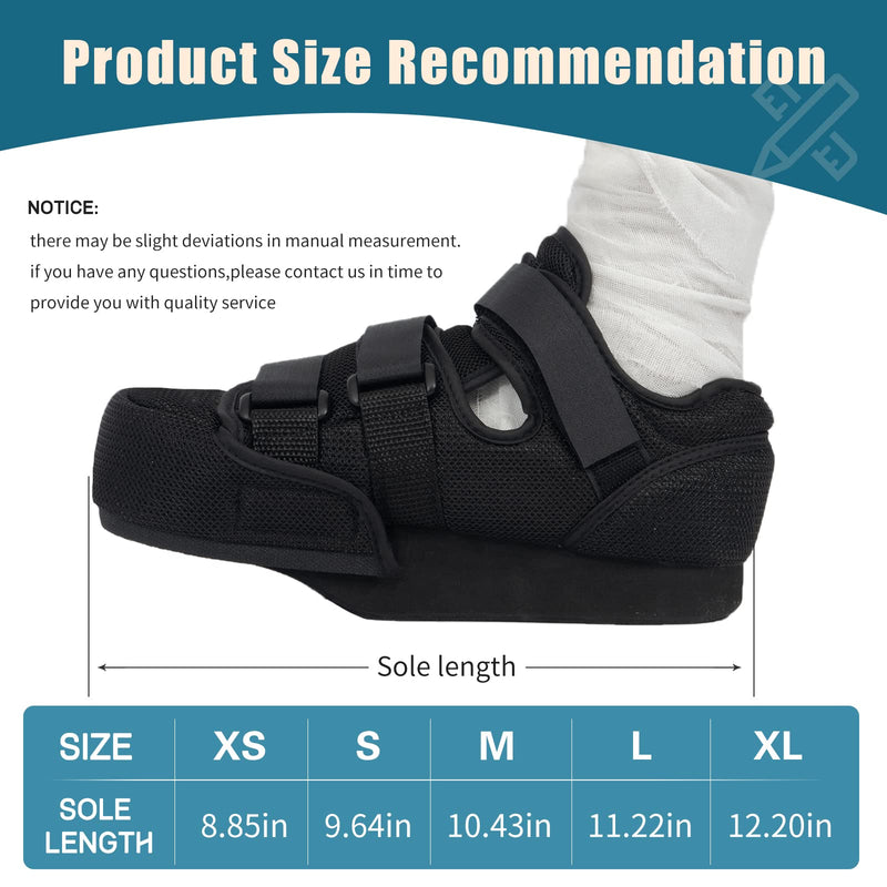 [Australia] - GHORTHOUD Postoperative Shoes for Broken Toe Forefoot Off Loading Closed Toe Medical Walking Boot Orthopedic Foot Brace for Post Bunion Hammertoe Surgery (M) M 
