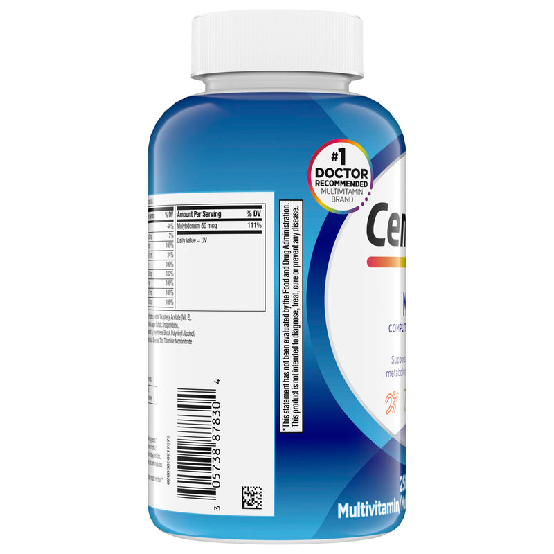 Centrum Multivitamin for Men, Multivitamin/Multimineral Supplement with Vitamin D3, B Vitamins and Antioxidants, Gluten Free, Non-GMO Ingredients - 250 Count | Contains Vitamin D3, B Vitamins and Antioxidants, Gluten Free, Non-GMO Ingredients, GLP-1 Su...