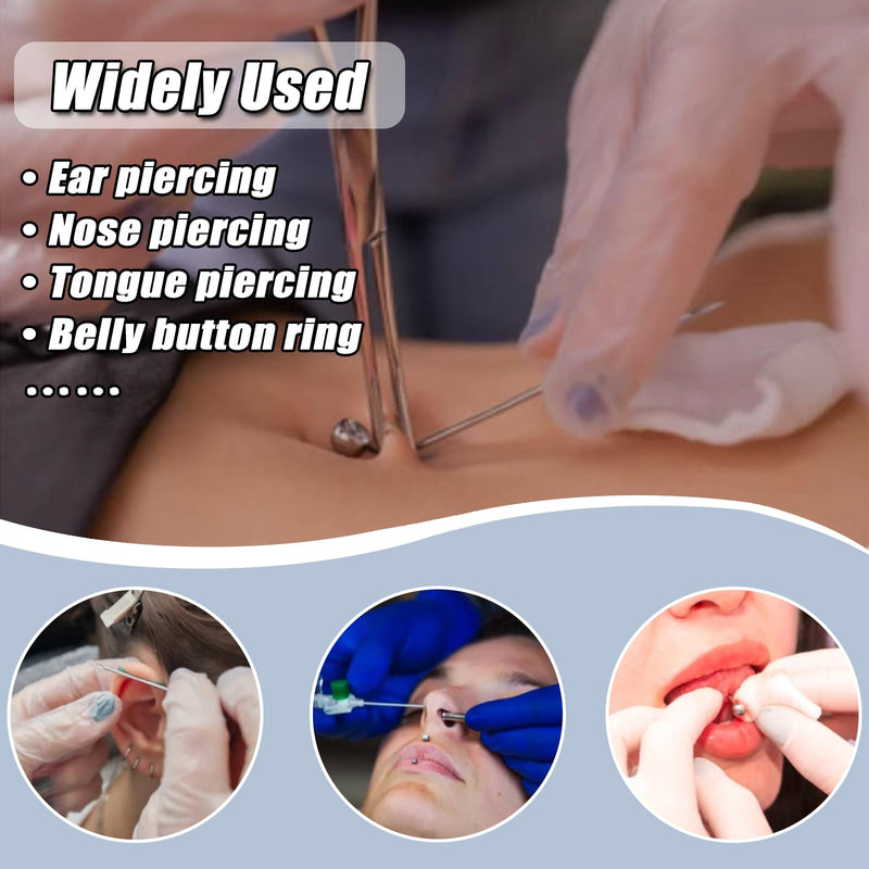 [Australia] - 100pcs Piercing Needles Mixed 12G 14G 16G 18G 20G Hollow Needles for All Piercings mix+100pcs 