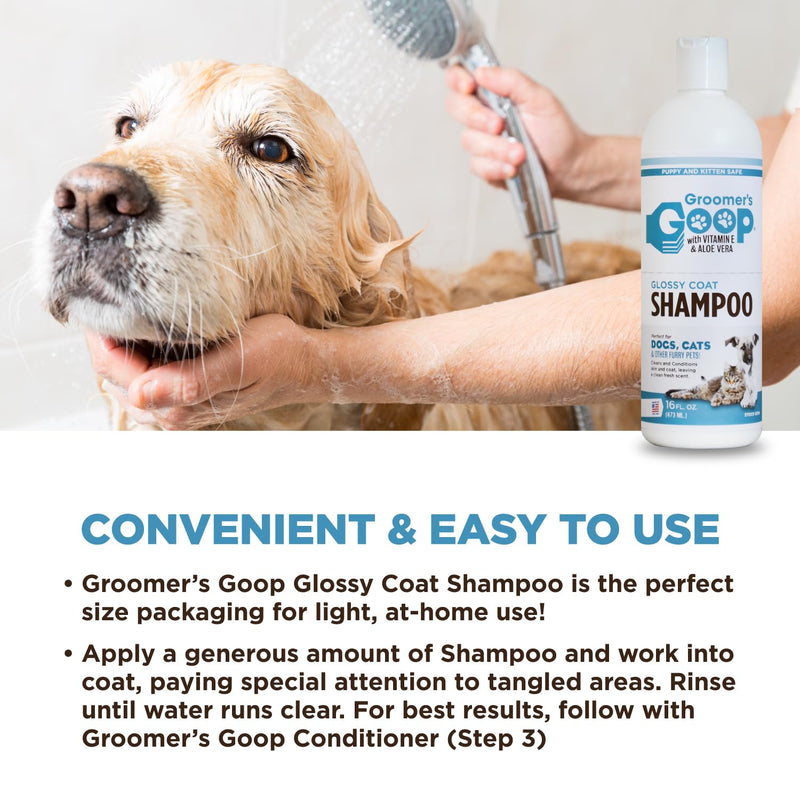 Groomer's Goop Glossy Coat Pet Shampoo - 16 oz Flip-Top Bottle - PawsPlanet Australia