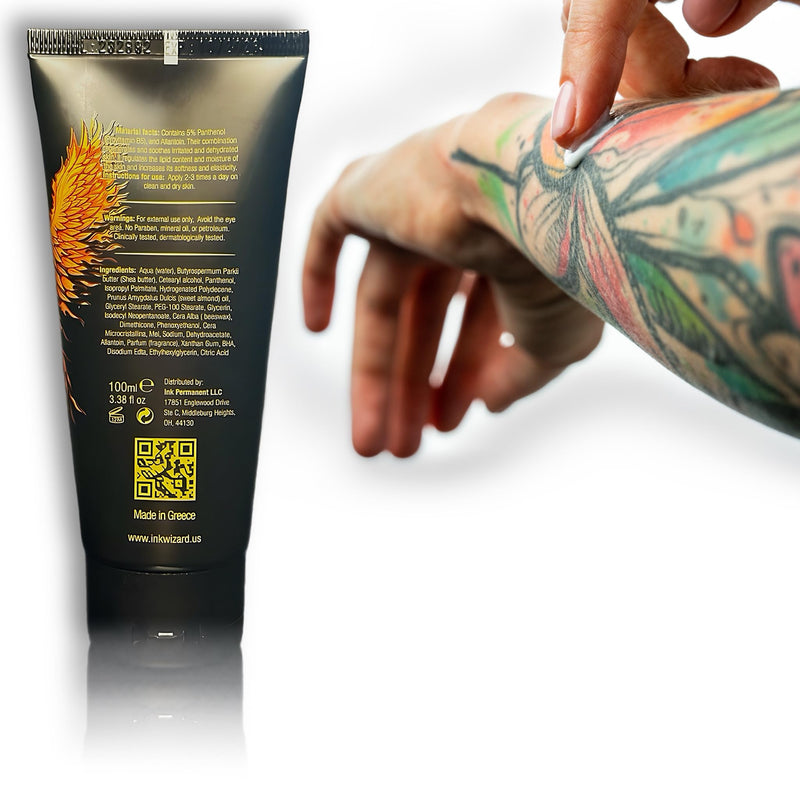 [Australia] - Phoenix Tears Tattoo Aftercare Cream with CleanSkin Cleansing Green Soap Wipes for Tattooing (pack of 3) 