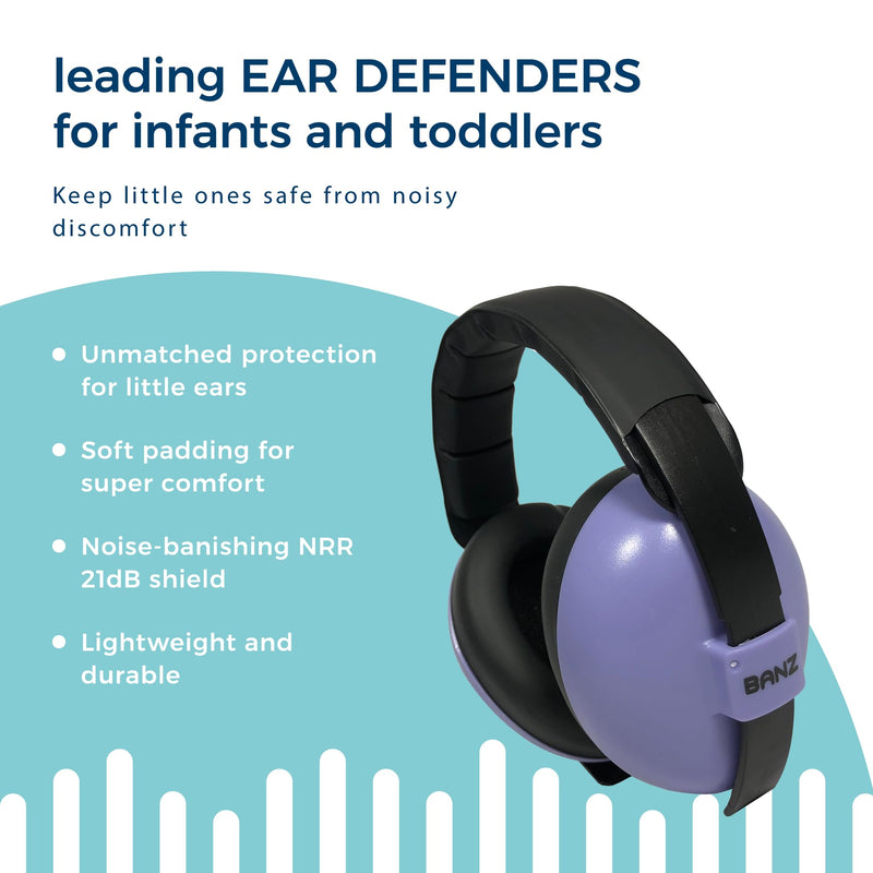 [Australia] - Baby Banz Earmuffs Infant Hearing Protection ‚Äì Ages 0-2+ Years ‚Äì The Best Earmuffs for Babies & Toddlers ‚Äì Industry Leading Noise Reduction Rating ‚Äì Soft & Comfortable ‚Äì Baby Ear Protection 