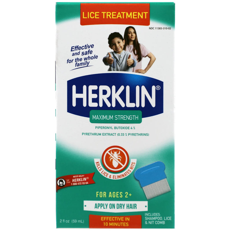 [Australia] - Lice Treatment Shampoo, Maximum Strength, Easy to Apply, 2 Fl Oz, Bottle 