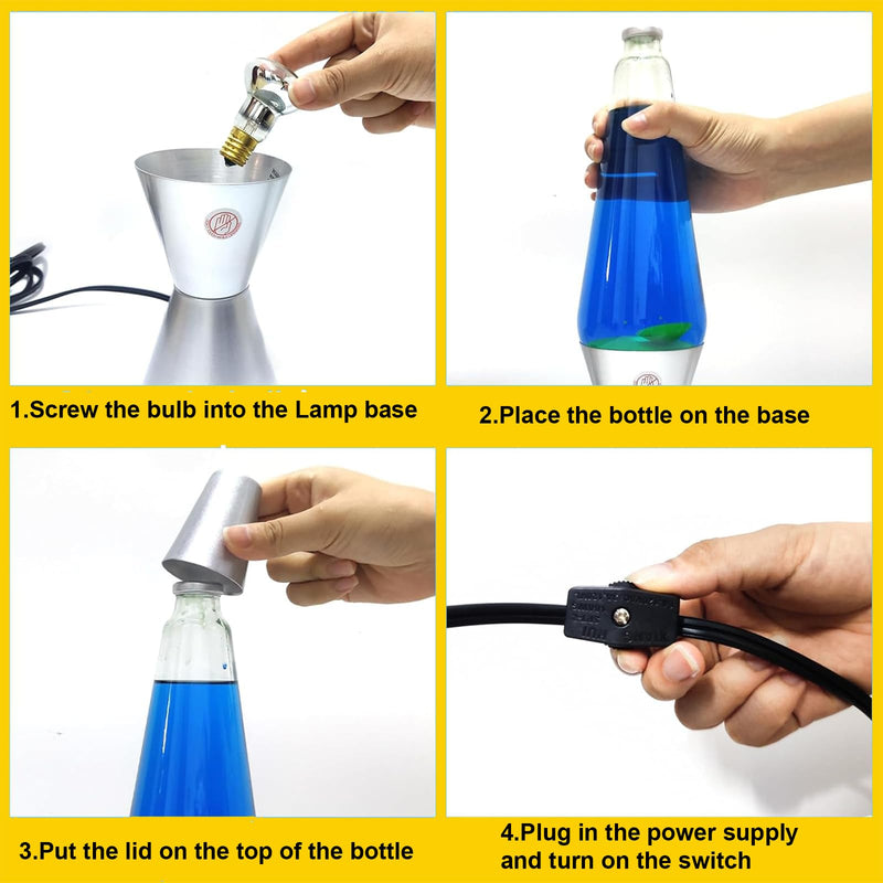 [Australia] - Lava Lamp Bulb 4 Pack 30W E17 R39 Reflector Type Bulb, Replacement Bulbs for Lava Lamps and Glitter Lamps. 