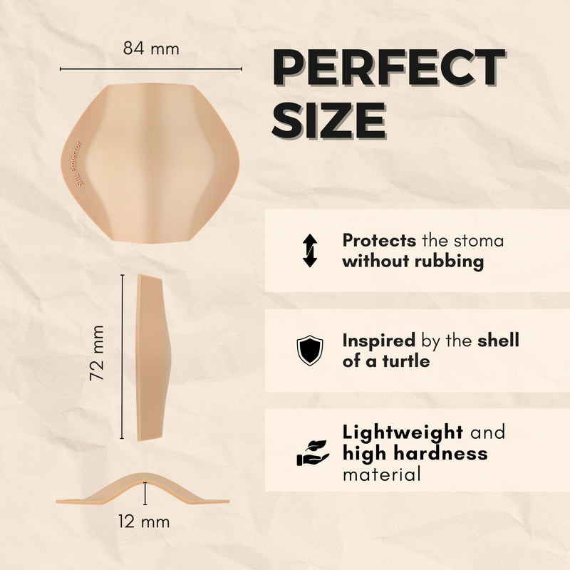 [Australia] - SIIL Stoma Protector | Stoma Guard Shield Protect your Stoma | Ostomy Bags & Ileostomy supplies | FREE 10pcs VELCRO‚Ñ¢ Stickers Beige 