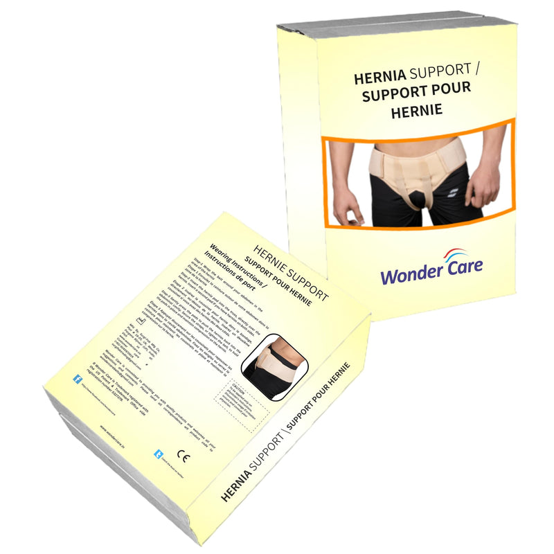 Wonder Care-Single Right Side Inguinal Hernia Belt Support Brace - Truss Brace with 1 Removable Compression pad and Adjustable Groin Strap and truss hernia support pre surgery - Small