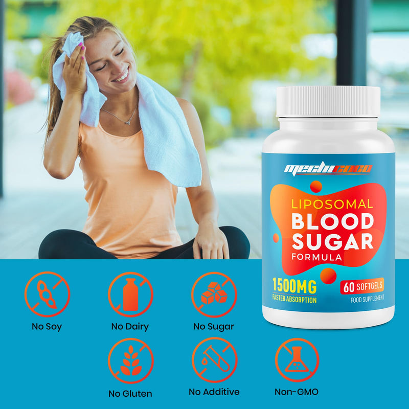 Liposomal Berberine HCL Supplement 1500mg(2 Packages) - High Strength Antioxidant AMPK Activator High Absorption Cardiovascular Heart No Gluten No Soy 60 count (Pack of 2)
