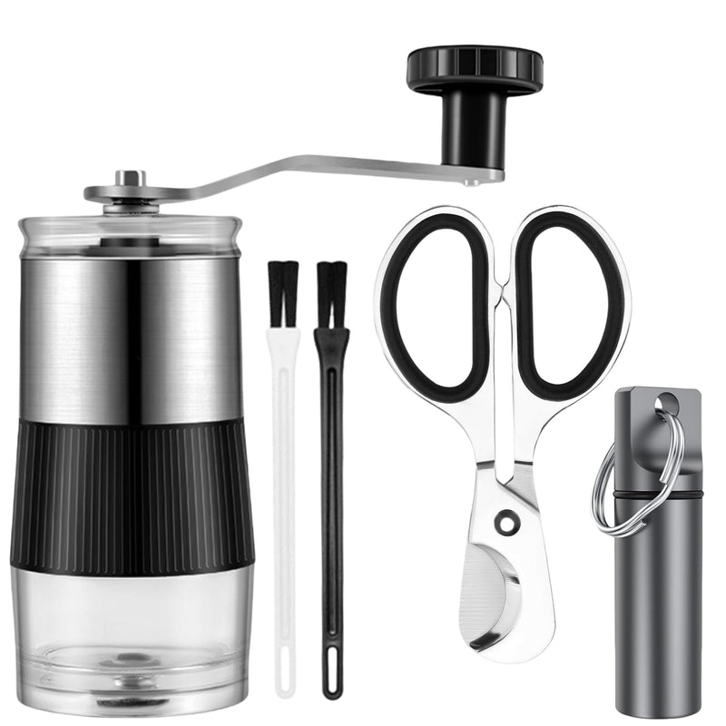 Manual Aluminum Pill Grinder/Smasher & Crusher - Fine Powder Medicine Crusher for Pets Elderly - Portable Tablet Splitter Metal Hand-Operated Mill for Small/Large Pills