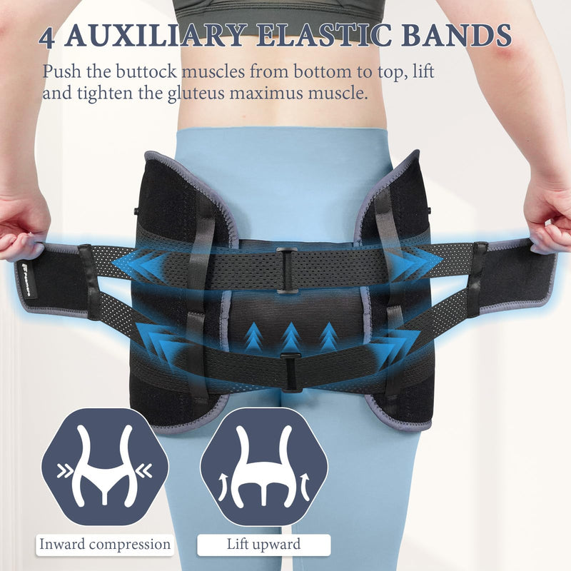 Inflatable Pelvic Support Belt for Women and Men, Adjustable Pressure SI Joint Brace for Postpartum Recovery, Pelvic Tilt Correction, Hip & Pubic Symphysis Pain Relief (S) Small
