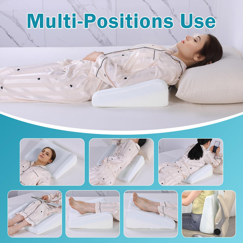 [Australia] - MABOZOO Shoulder Pain Relief Pillow, Memory Foam Shoulder Sleeper Pillow for Pain Relief Sleeping, Wedge Bolster Pillow for Side, Back and Stomach Sleepers 