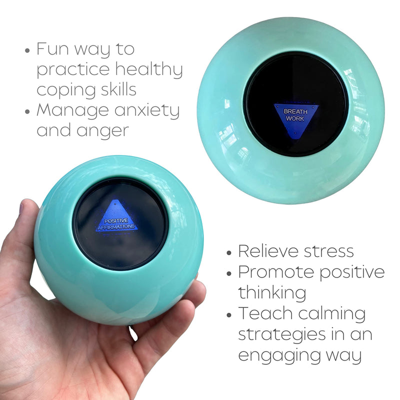 [Australia] - The Calm Ball ‚Äì Therapist-Designed Coping Skills Magic 8 Ball with 20 Calming Strategies & Guidebook ‚Äì Emotional Regulation Tool & Mental Health Gift for Teens, Adults, Therapists & Classrooms 