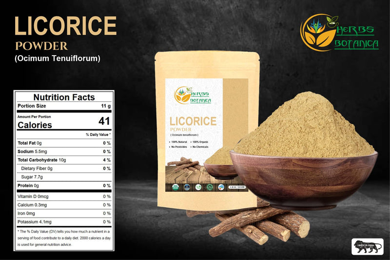 [Australia] - Licorice Root Organic Powder Mulethi Powder Yastimadu Powder (Glycyrrhiza Glabra) for Skin Natural Digestive Aid and Herbal Wellness Supplement 5.5 oz / 150gms 
