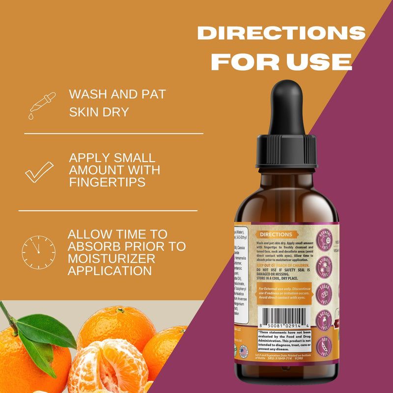 C Glow Vitamin C Liquid Serum | Supports Skin Elasticity & Hydration | Ascorbic Acid, Dandelion Extract, Vitamin E | Gluten Free, Vegan Friendly, Soy Free | Made in the USA.