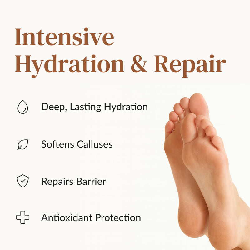Epielle Hydrating Foot Mask 6 Pairs, Relieve and Soften with Shea Butter & Jojoba Oil, Deep Moisturizing Socks for Dry, Cracked Feet, Self Care Gifts for Women, Spa Kit Hydrating Socks