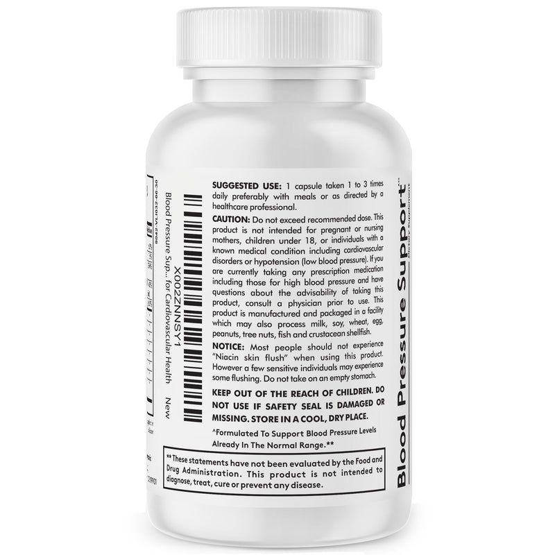 [Australia] - Youth & Tonic Natural Blood Pressure Support Supplement w/Hawthorn Hibiscus & High Potency Diuretic Herbs & Vitamins for Water Retention | 30 BP Capsules to Maintain a Good Health | Women & Men 