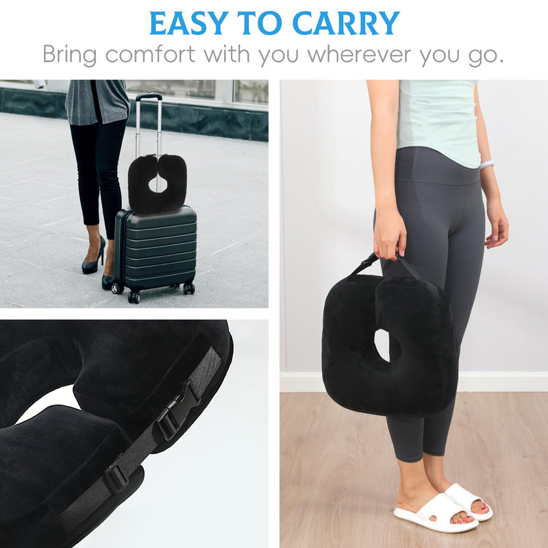 [Australia] - Donut Pillow Tailbone Pain Relief Bed Sore Pillow,Hemorrhoid Pillow,Butt Donut Cushion for Hemorrhoids,After Surgery,Pregnancy, Pressure Sores. 