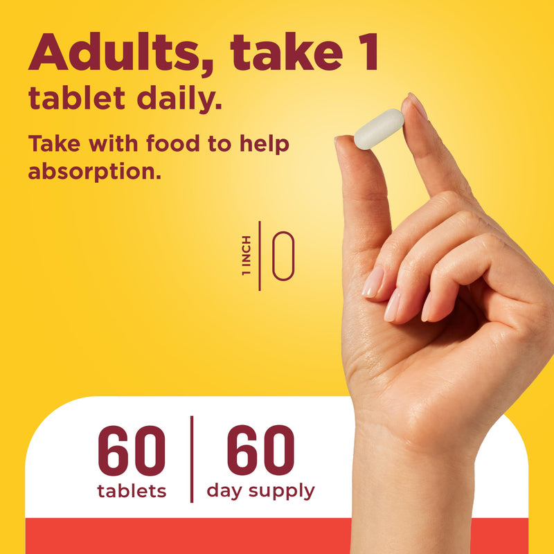 Nature Made Super C Tablets with Vitamin D3 and Zinc, 60 Tablets | Adult Vitamin C Immune Support Supplement, For Daily Immune Support and Antioxidant Support, 60 Day Supply Unflavored 60 Count (Pack of 1)