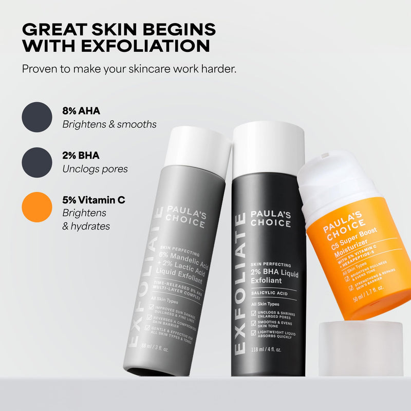 Paula's Choice C5 Super Boost Face Moisturizer with 5% Vitamin C | Daily Face Lotion with Squalane for Discoloration, Uneven Tone, Fine Lines & Breakout-Prone Skin, Fragrance-Free 1.7 Fl Oz (Pack of 1)