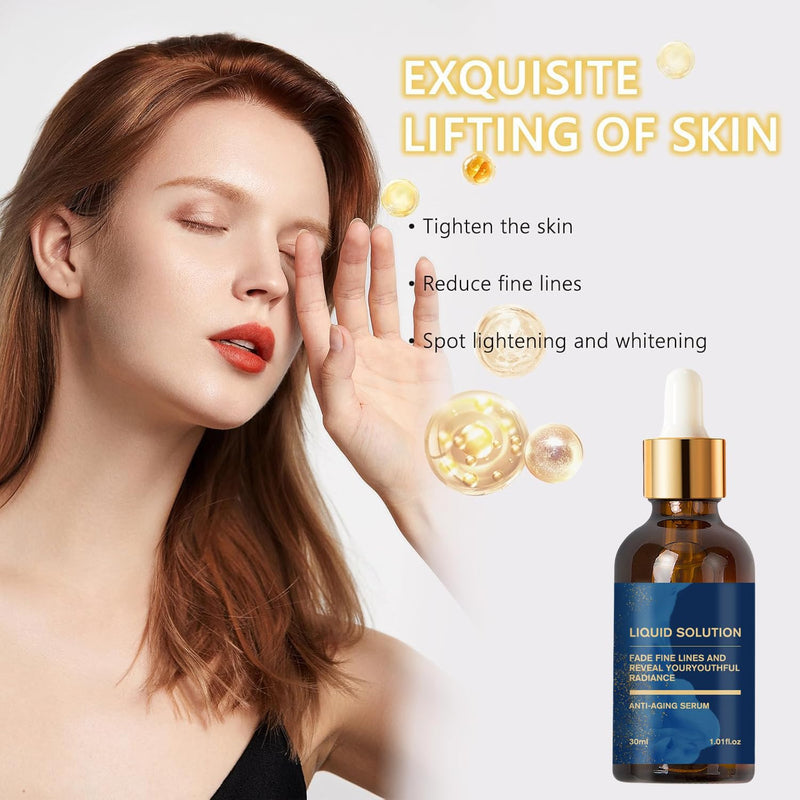 Olavita Serum, Olavita Liquid Solution Anti Aging Serum, Vitamin C & E Serum, Promotes Skin Collagen Production, smoothes wrinkles and fine lines 3pcs clear 3pcs