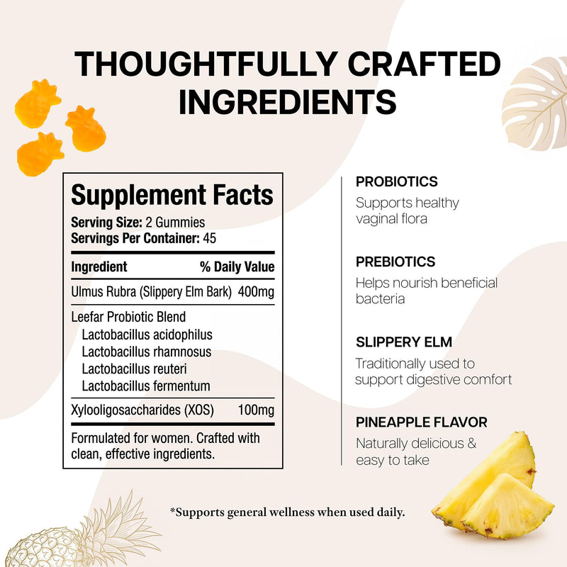 Magic V Care – Premium Feminine Balance Gummies – Women’s Wellness & pH Support – Vaginal Health, Immunity & Hormonal Balance – Vegan, Gluten-Free – Tropical Pineapple – 90 Gummies – 45 Servings