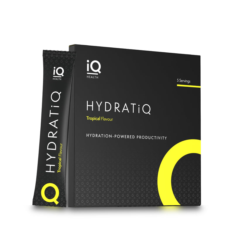 Creatine Gummies & Nootropic Productivity Drink Bundle - 120 Sugar-Free Vegan Gummies & 5 Tropical Drink Sachets - CREATiQ & HYDRATiQ by iQ HEALTH