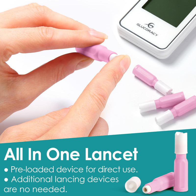 [Australia] - Safety Lancets, Sterile, Top Push Button Activated, 30 Gauge, 1.8 mm, 100 Count, 1 Pack 30G x 1.8mm 