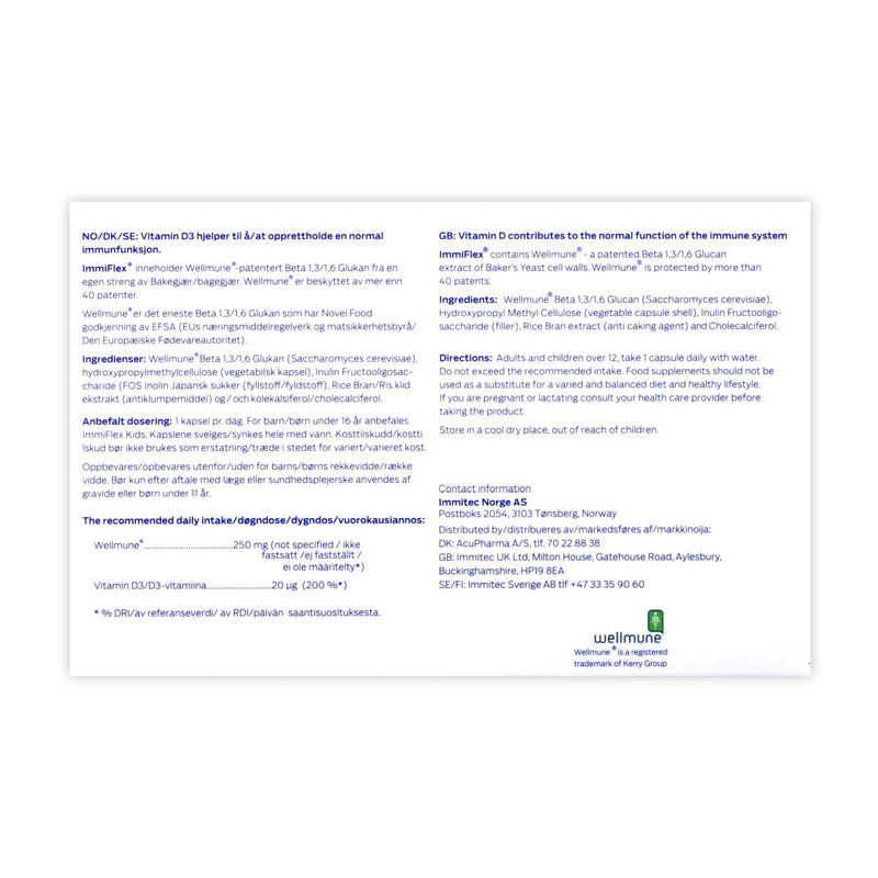 Clinically Proven Betaglucan Supplement | 250mg x 30 Vegetarian Capsules with Vitamin D 30 count (Pack of 1)