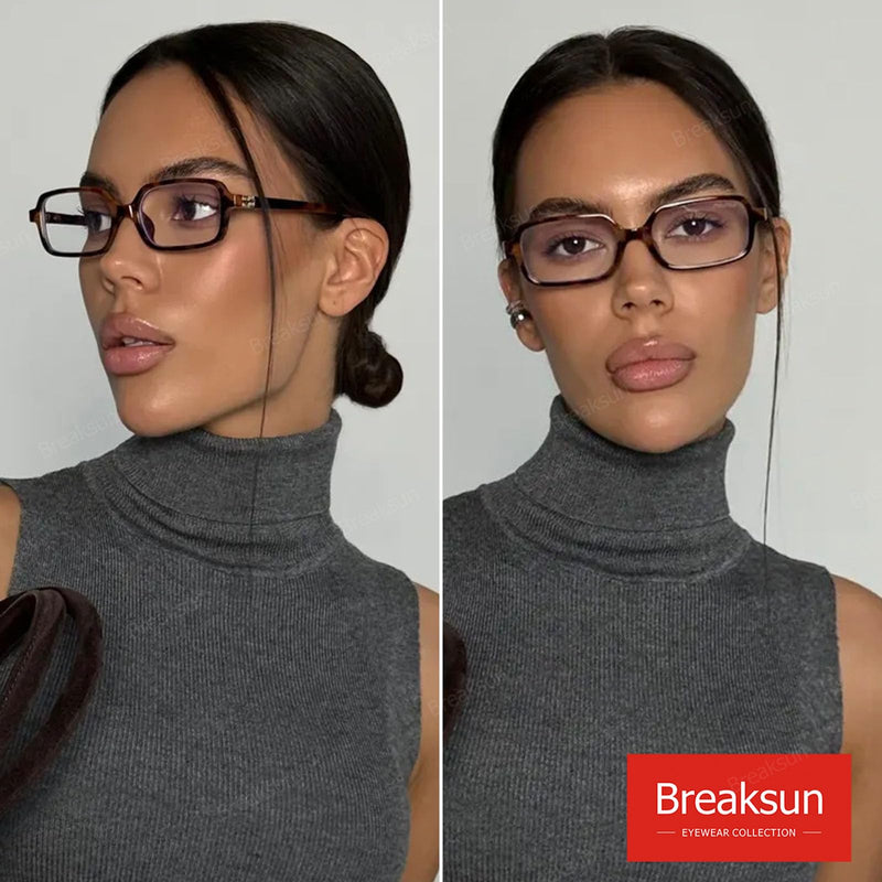 [Australia] - Retro Rectangle Glasses for Women Men Small Square Blue Light Blocking Glasses Vintage Eyeglasses A1 Tortoise 50 Millimeters 