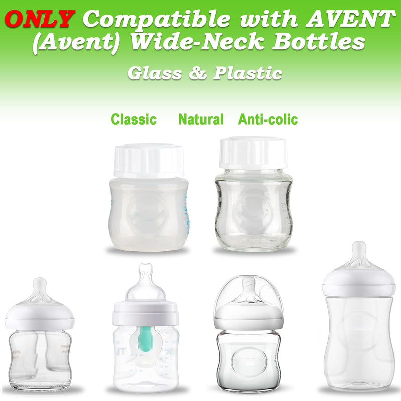 [Australia] - (6-PCs) Travel Bottle Caps Compatible with Avent Bottles, Bottle Lids Replacement 6 pk 