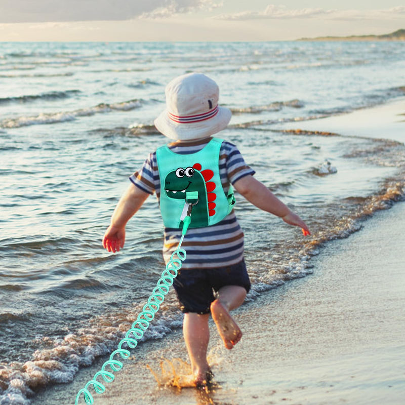 [Australia] - Toddler Leash-Baby Walking Safty Harness and Child Anti Lost Wrist Link for Girls/Boys Travel (Green) GREEN 