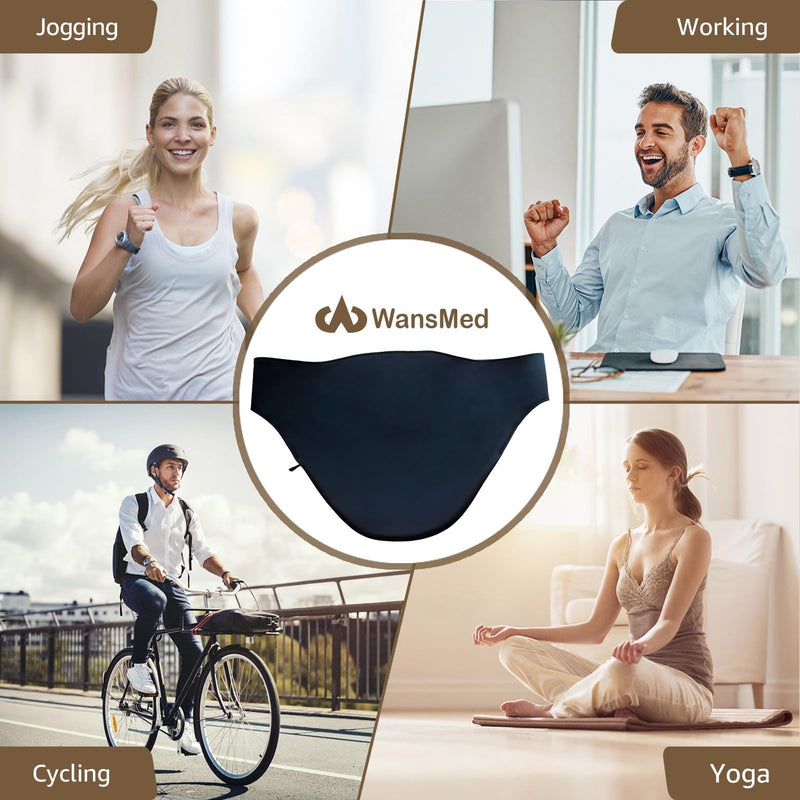 [Australia] - Colostomy Bag Covers for Men and Women, Stealth Belt for Sports and Daily Life, Colostomy Supplies, Black Medium 