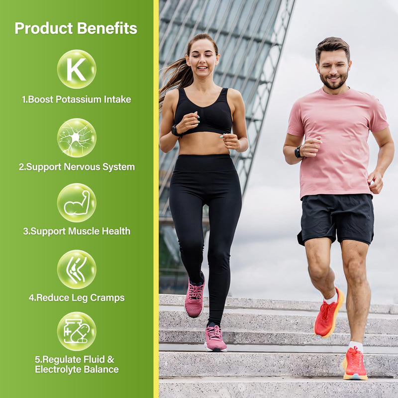 [Australia] - Potassium Citrate 1000mg, Potassium Supplement for Leg Cramps, Muscle & Heart Health, Vegan, Non-GMO, Gluten Free, 90 Capsules 