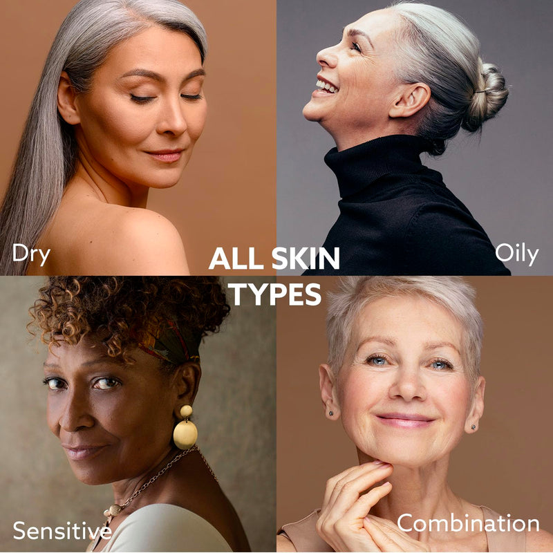 Super Vitamin C Serum for Women Over 70: Vitamin C Face Serum, Niacinamide, Bakuchiol, Hyaluronic Acid, Hydrating, Lifting, Reduces Aging Spots and Wrinkles - Korean Skin Care, 1 fl oz