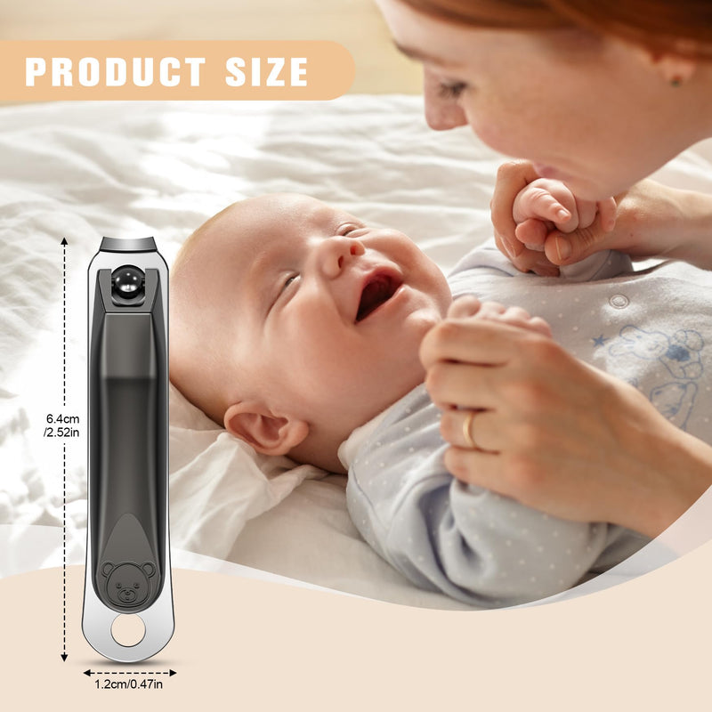 [Australia] - FERYES Kids Nail Clippers - Small Jaw Precise Baby Nail Trimmer Fingernail Clippers for Toddler, Child, Infant - Safe & Precise Nail Grooming Tool for Baby Black 