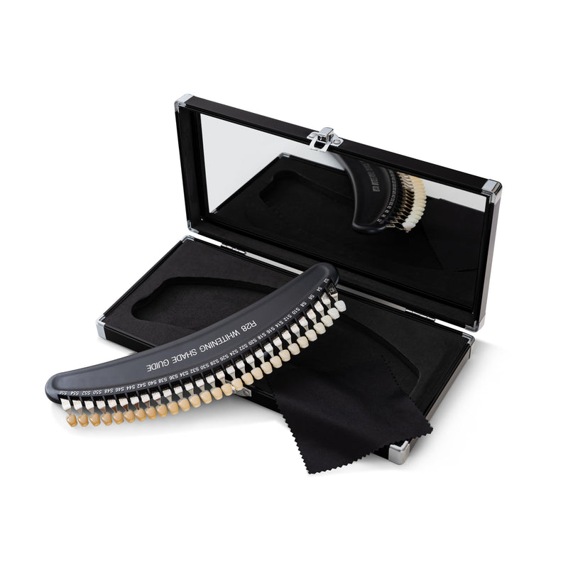 Professional 3D R-28 Dental Tooth Teeth Whitening Shade Guide for Dentist Tracking Teeth Whitening Course, Tooth Shade Guide with 28Colors