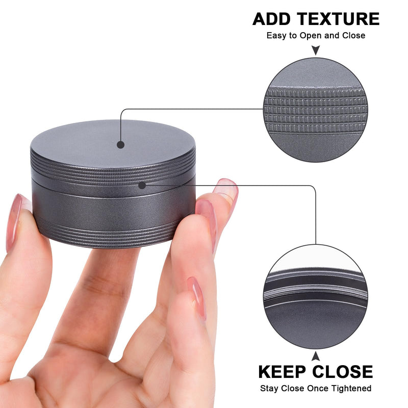 Daily Metal Pill Box Pill Case - Single Waterproof Travel Pill Container | Round Aluminum Alloy Storage Pill Organizer Multitool EDC Every Day for Vitamin, Fish Oil Gray Medium Size