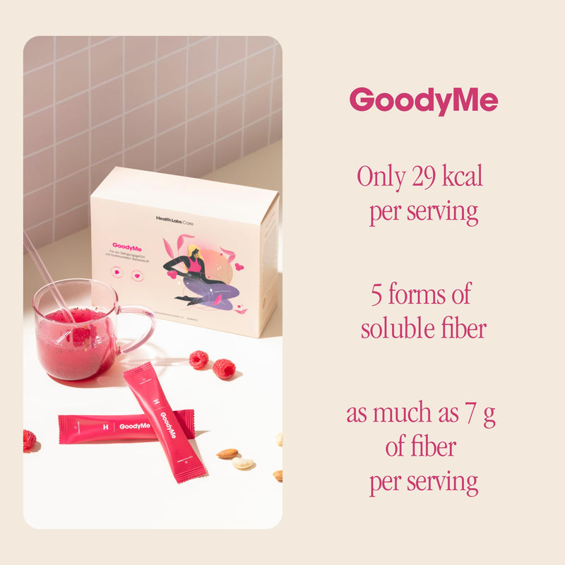 Health Labs Care GoodyMe Fiber Mix - Low-Calorie Snack - 7g Fiber per Sachet - Helps Suppress Appetite & Supports Weight Management - 30 Sachets
