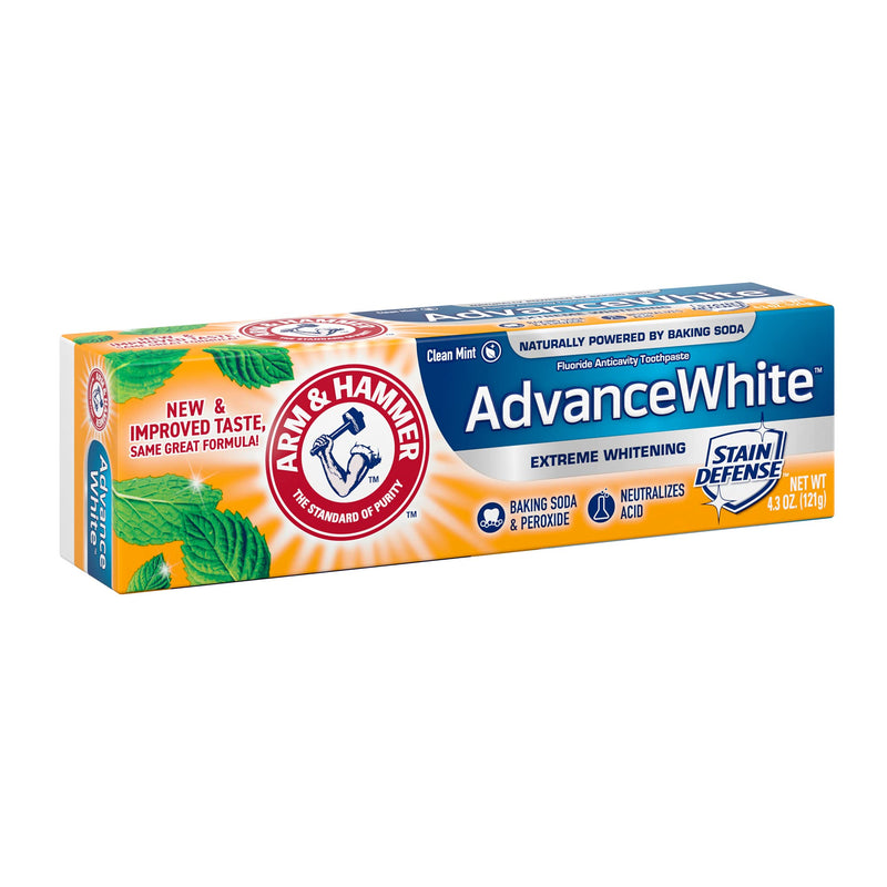 ARM & HAMMER Advance White Extreme Whitening Toothpaste, 4.3 oz. (Packaging of 6)