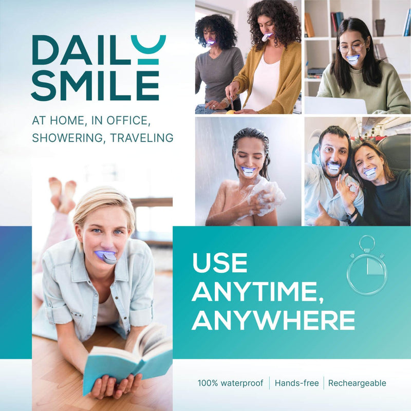 [Australia] - Teeth Whitening Kit with LED - Formulated for Sensitive Teeth, Hands-Free, Waterproof LED Light and 4 Gel Pens, Instant Results 1 Count (Pack of 1) Teeth Whitening Kit With Led Light 